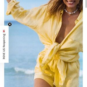 ROVE SUMMER Shirt Dress -lemon